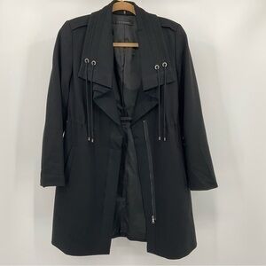 Ellie Tahari Black Peacoat Size XS A2‎